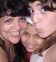Leila e as filhas Paty & Aline